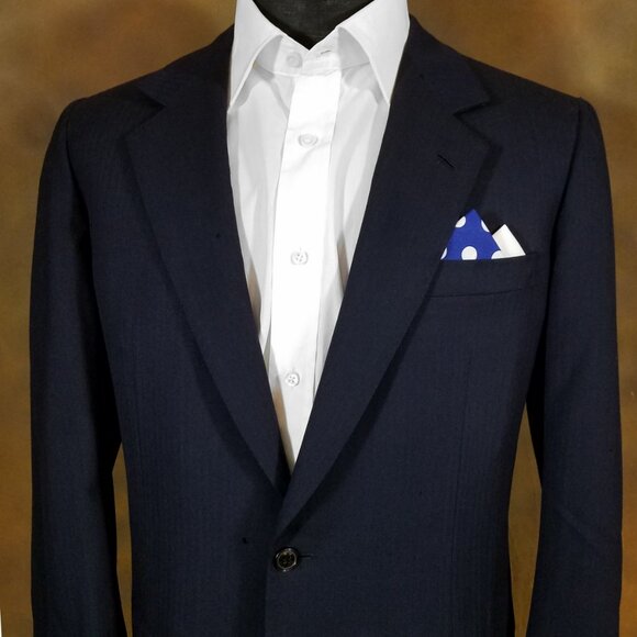 NEW - Contrasting Color 100% Cotton Pre-Folded Pocket Square Handkerchief Insert - Picture 2 of 7